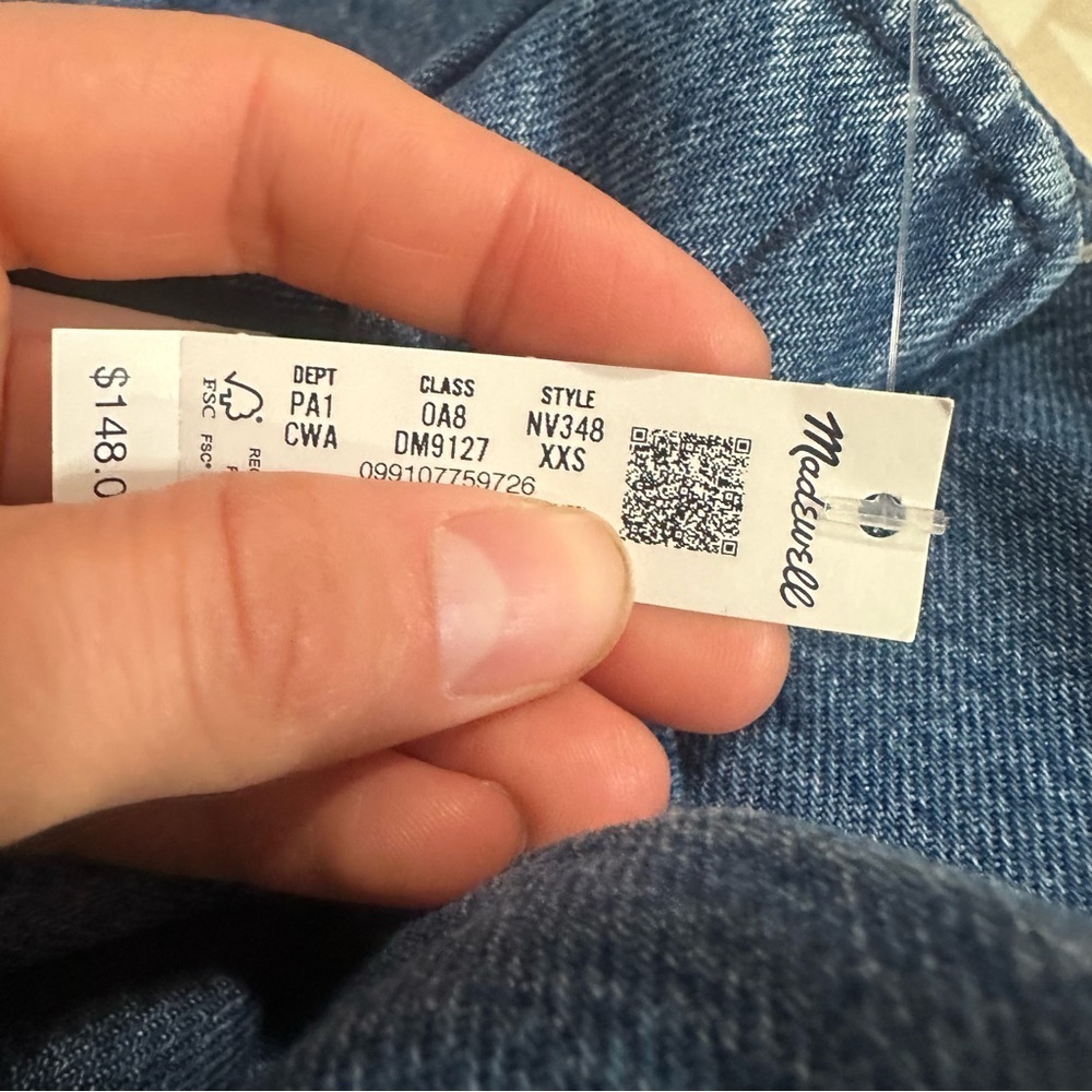 Madewell camby wash Denim Scoopneck Midi Dress - Picture 5 of 7
